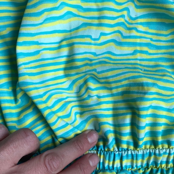 Zella Kids Lime Green and Aqua Romper - Picture 9 of 12